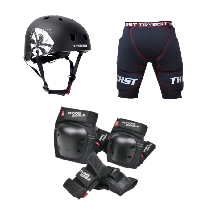 combo casco tripack short plo